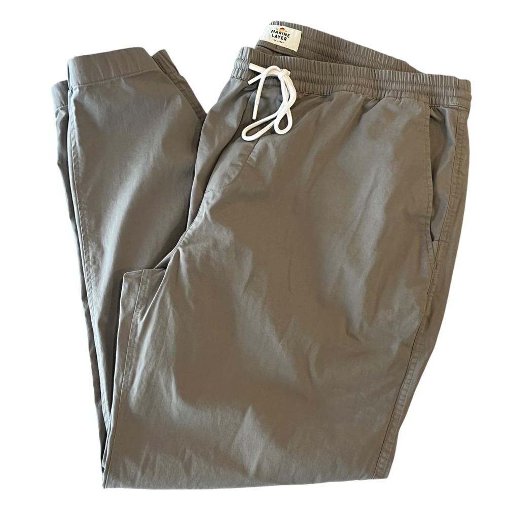 Marine Layer Saturday Jogger Pants‎ Mens 2XL XXL Green Pull On Drawstring